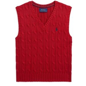 Red Polo Ralph Lauren sweater vest. Boy’s Size XL.
